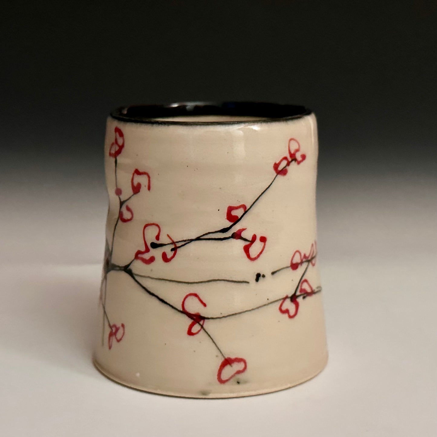 Sipper Whiskey Sipper Cup Cherry Blossom Ceramic A2429