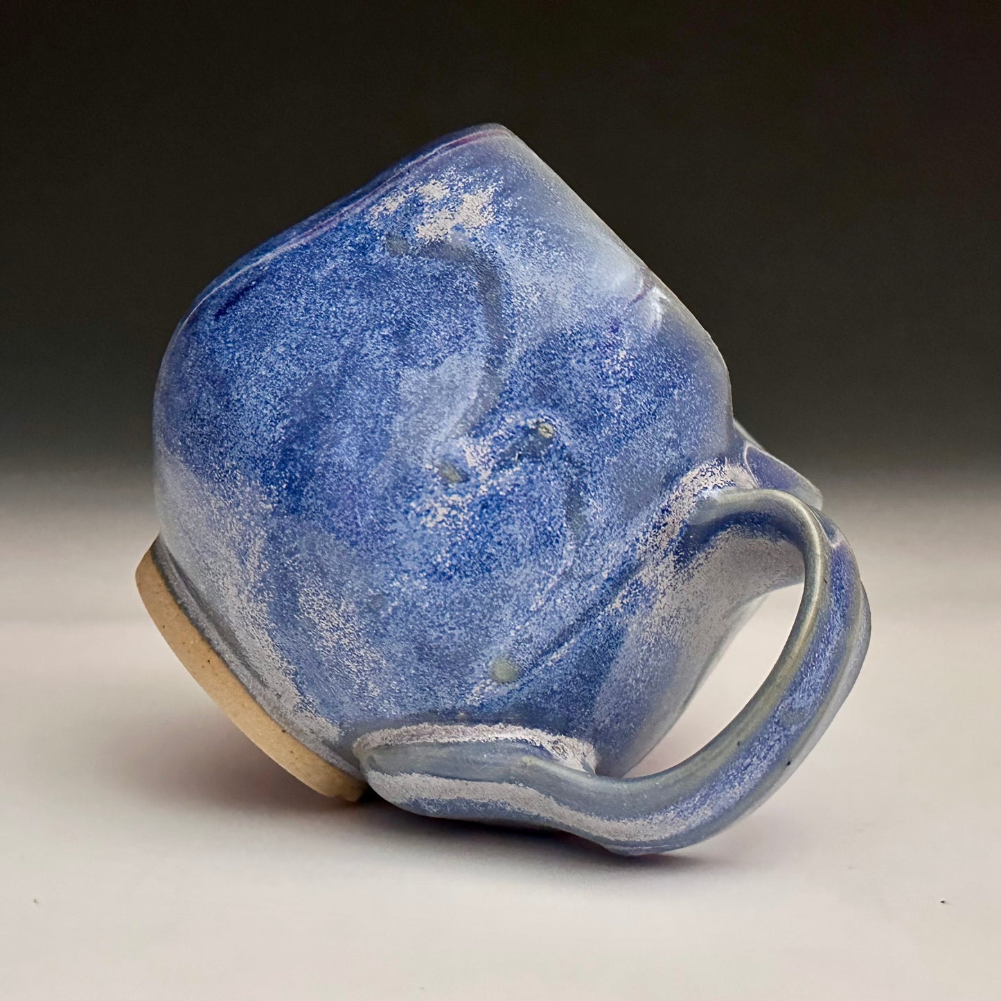 Blue Ceramic Mug Handmade A2443