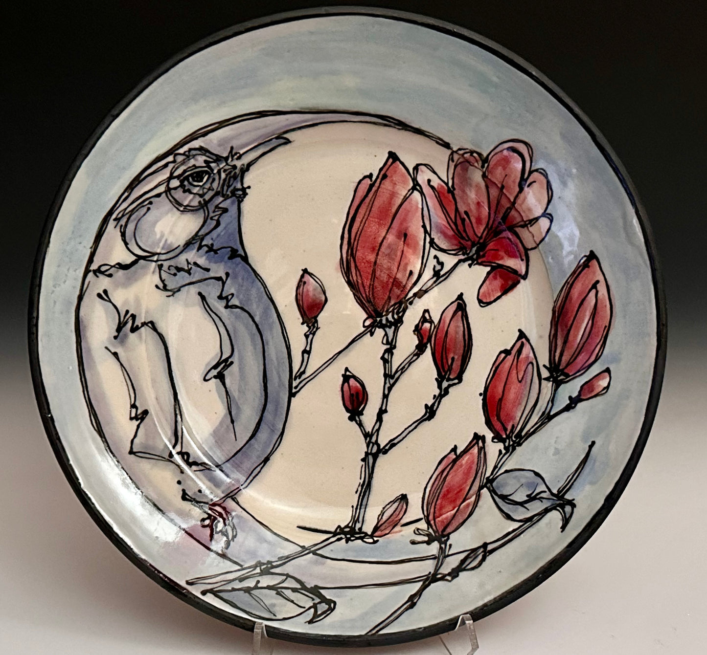 Wren Moon Magnolia Plate Dinner Plate