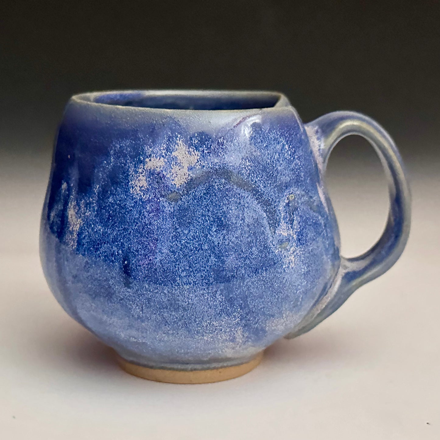 Blue Ceramic Mug Handmade A2443