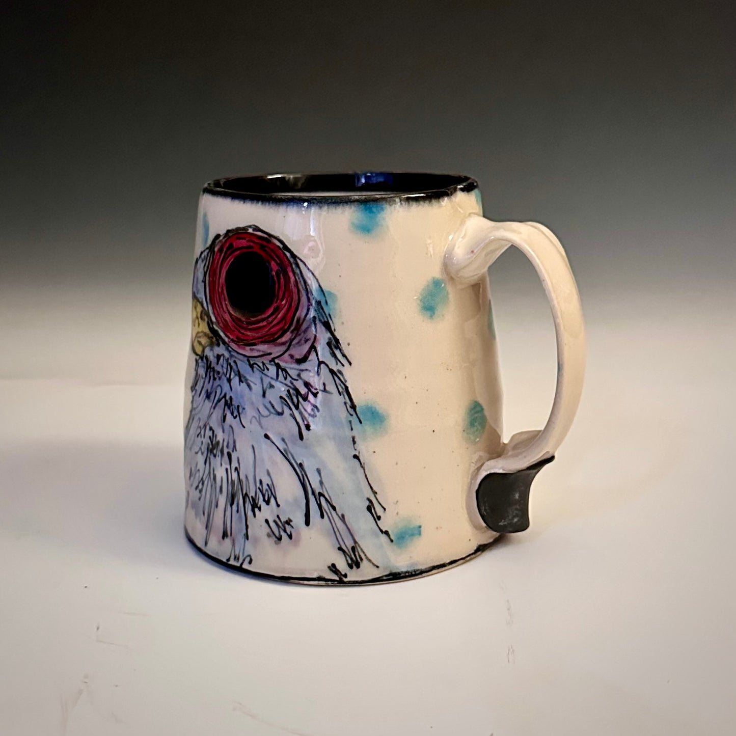 Illustrated Mug Pigeon Stunned A2403