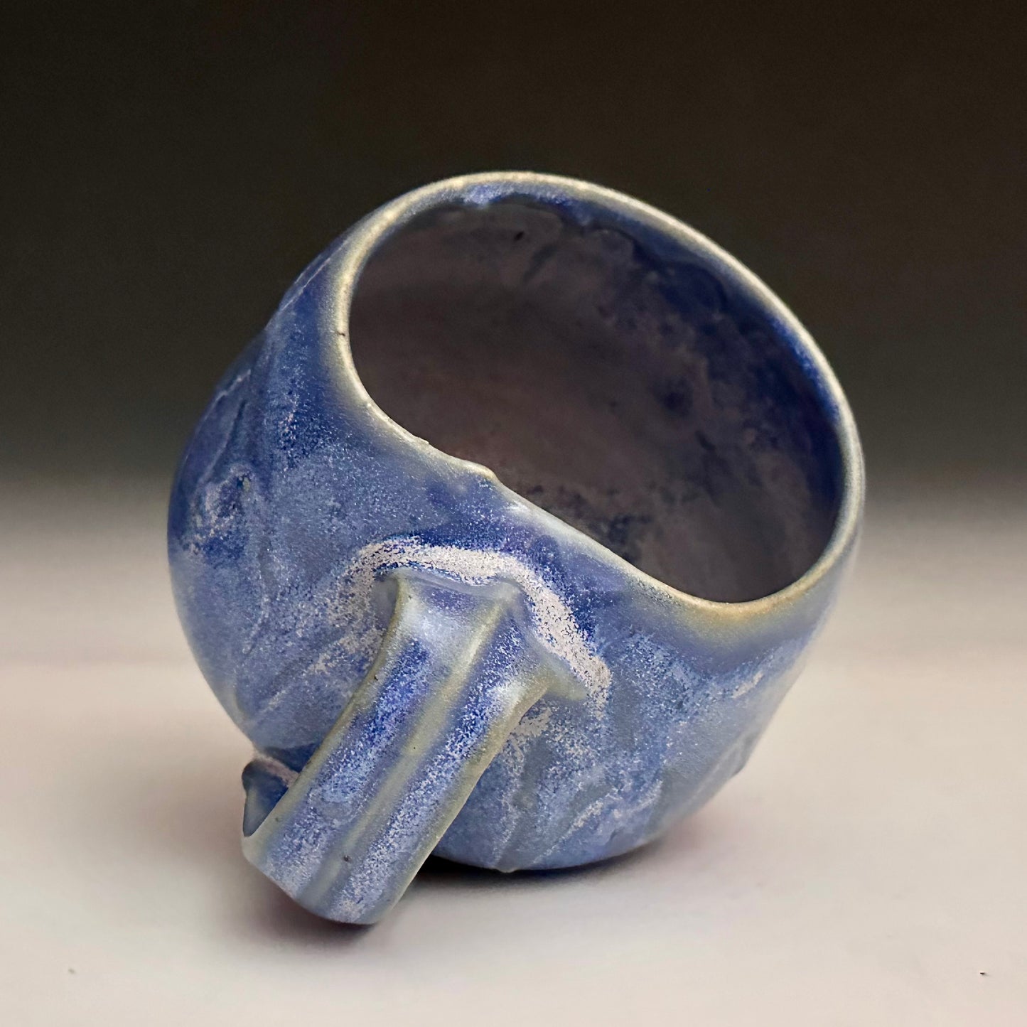 Blue Ceramic Mug Handmade A2443