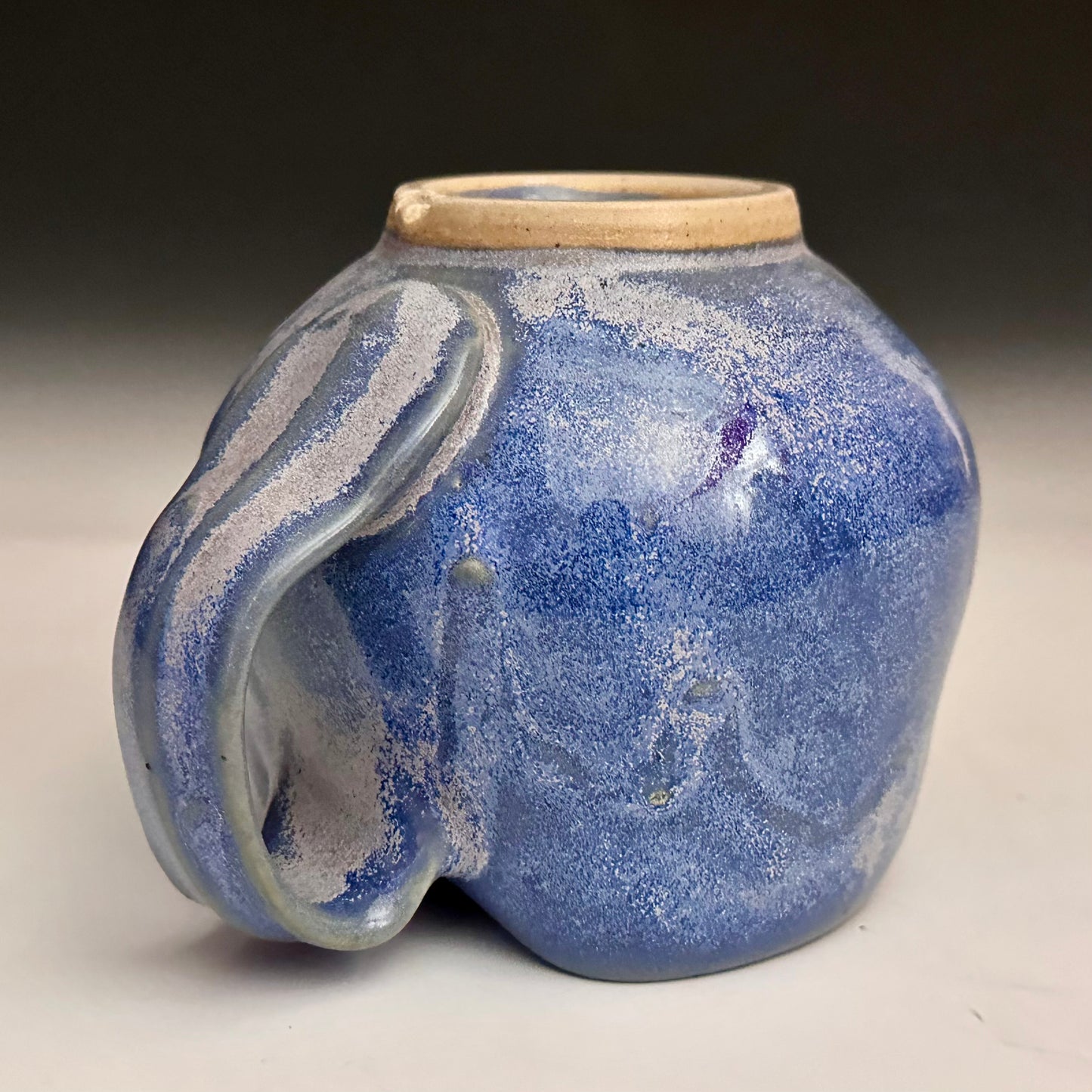 Blue Ceramic Mug Handmade A2443