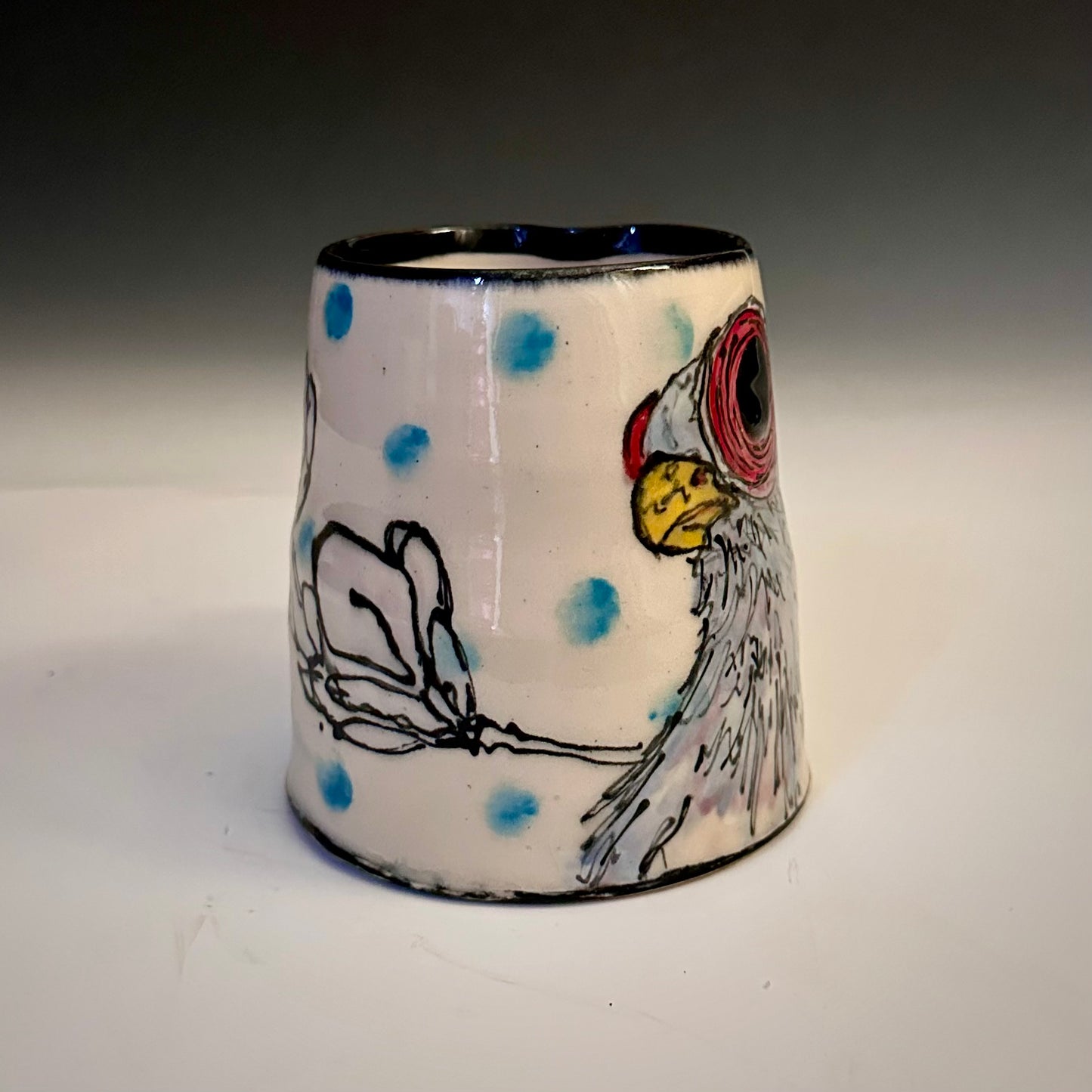 Illustrated Mug Pigeon Stunned A2403