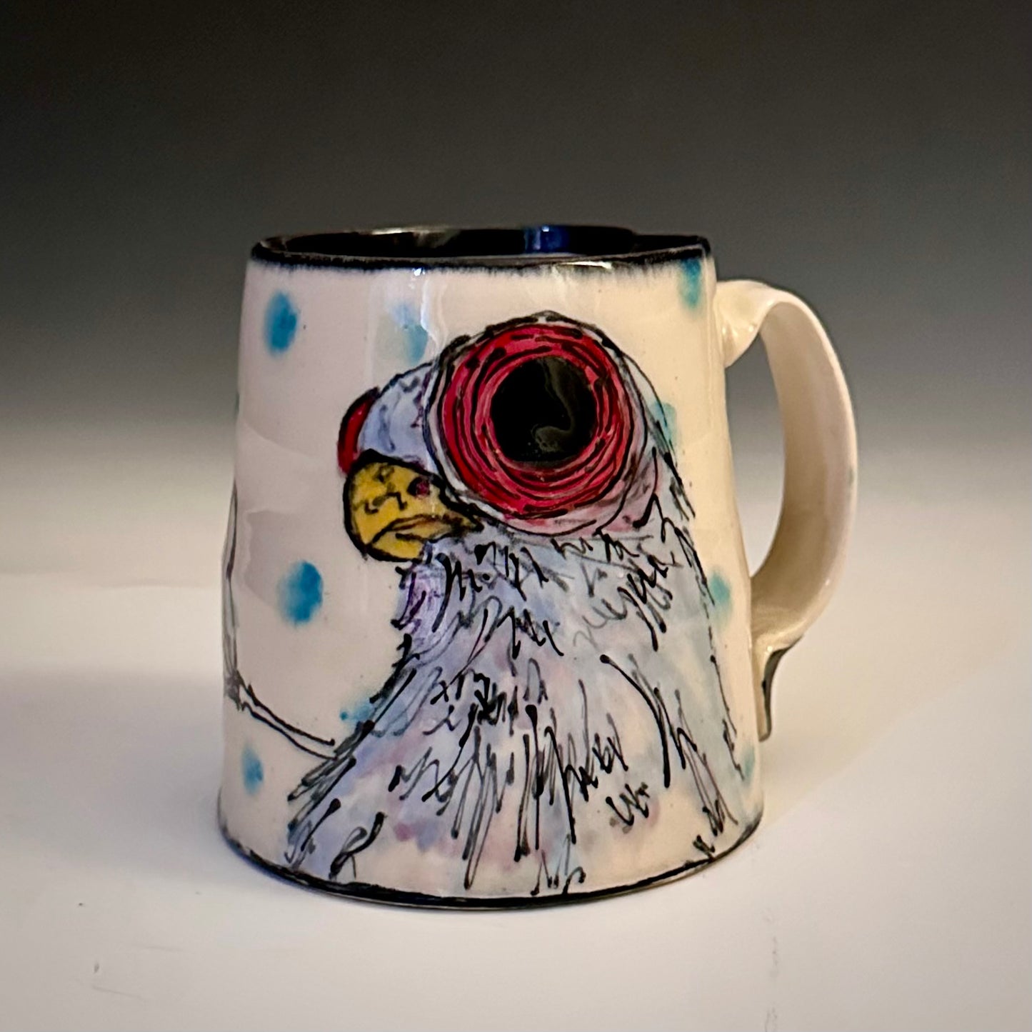 Illustrated Mug Pigeon Stunned A2403