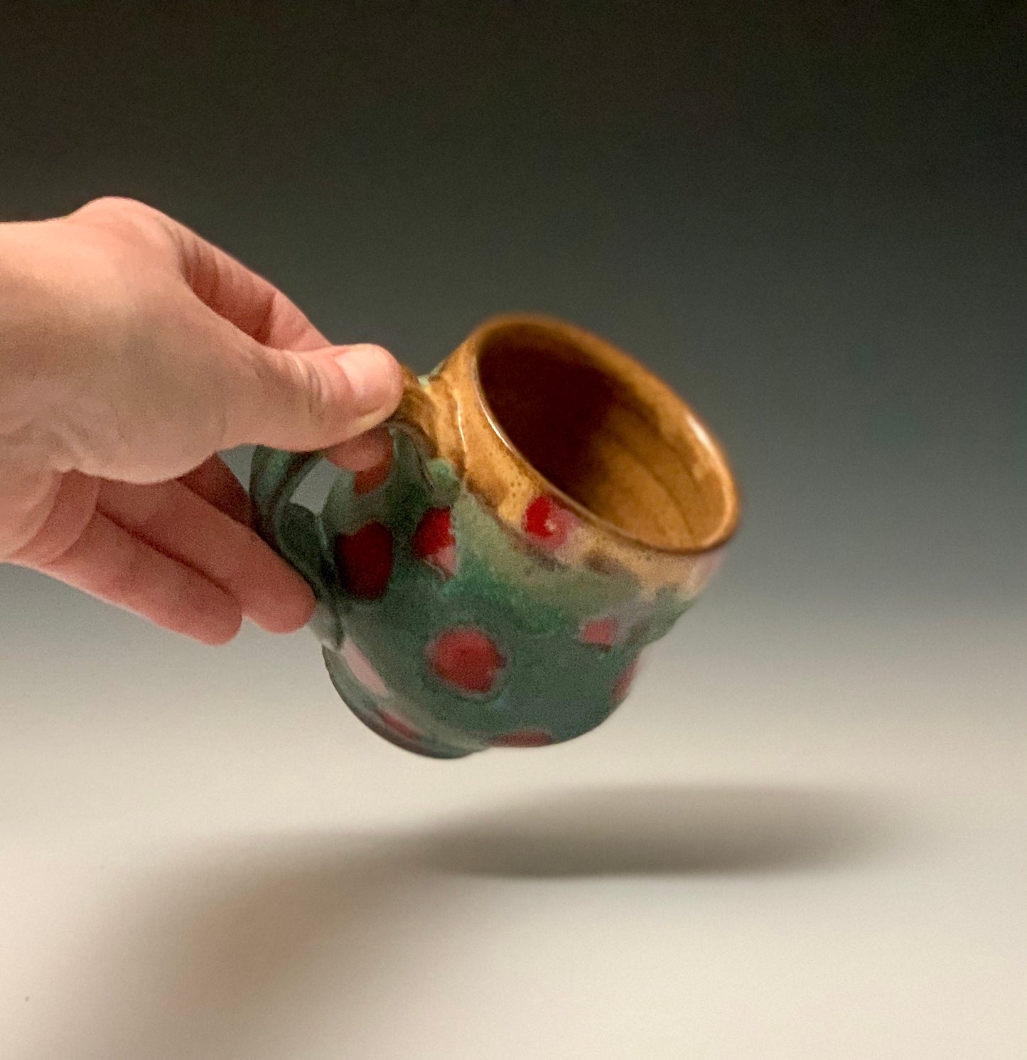 Ceramic Cup Polka Dot Yunomi Mug 14