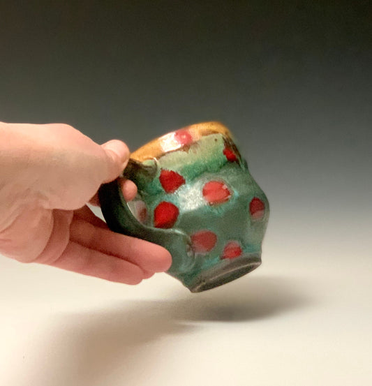 Ceramic Cup Polka Dot Yunomi Mug 14