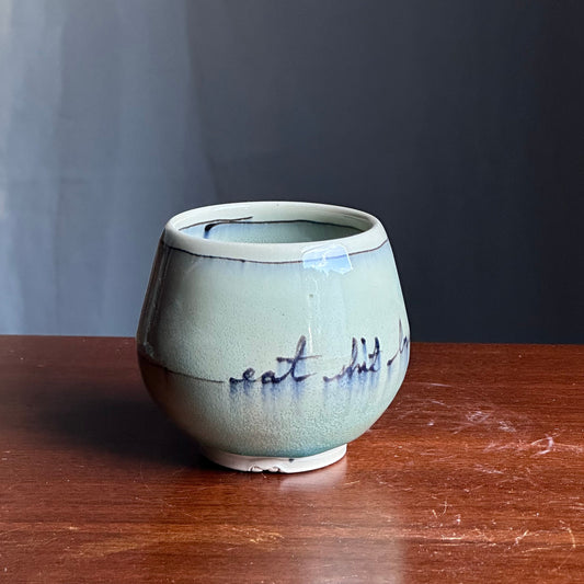 Ceramic Cup Teacup Eat Shit Bruh  Yunomi A82