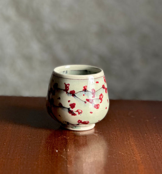 Ceramic Yunomi Mug Teacup CHerry Blossom A2416