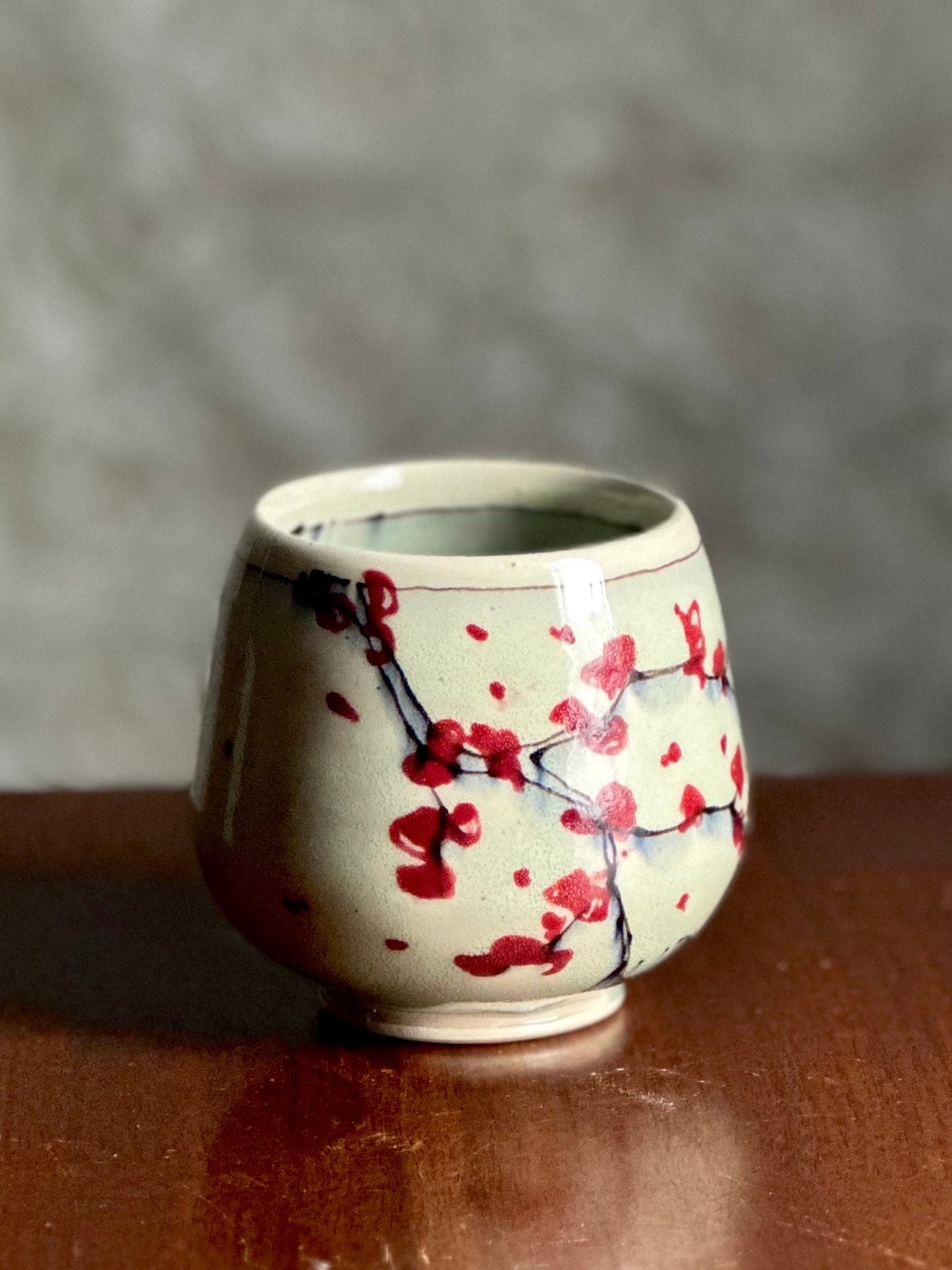 Ceramic Yunomi Mug Teacup CHerry Blossom A2416