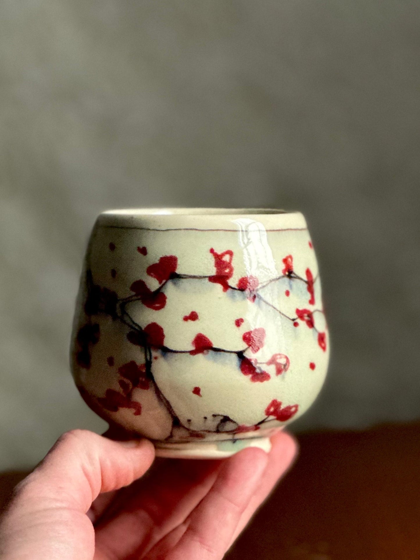 Ceramic Yunomi Mug Teacup CHerry Blossom A2416