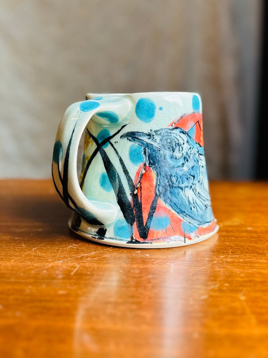 Wren at Sunset Colorful Mug Coffee Cup Bird M24F