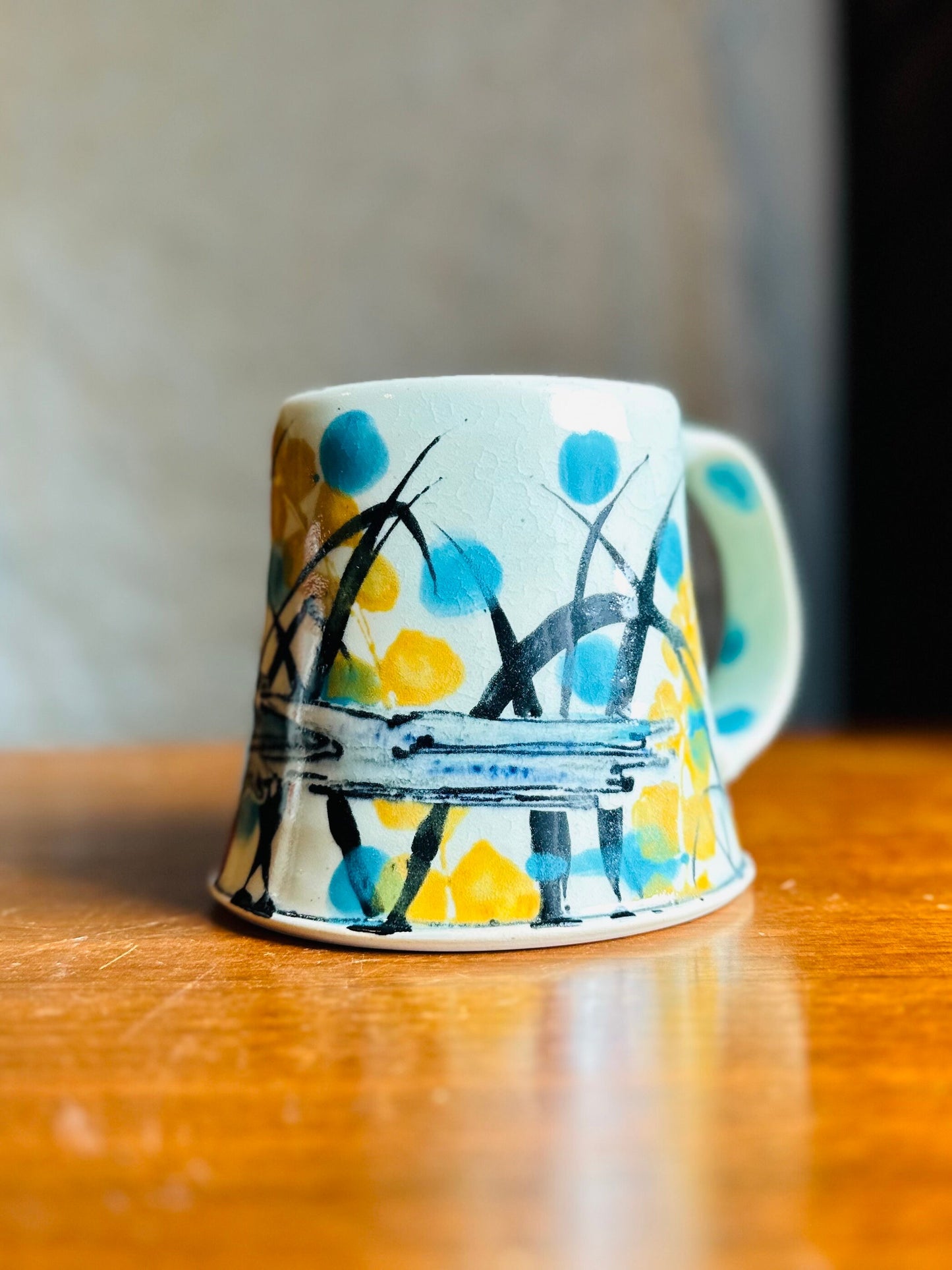 Wren at Sunset Colorful Mug Coffee Cup Bird M24F